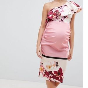 ASOS One shoulder maternity dress